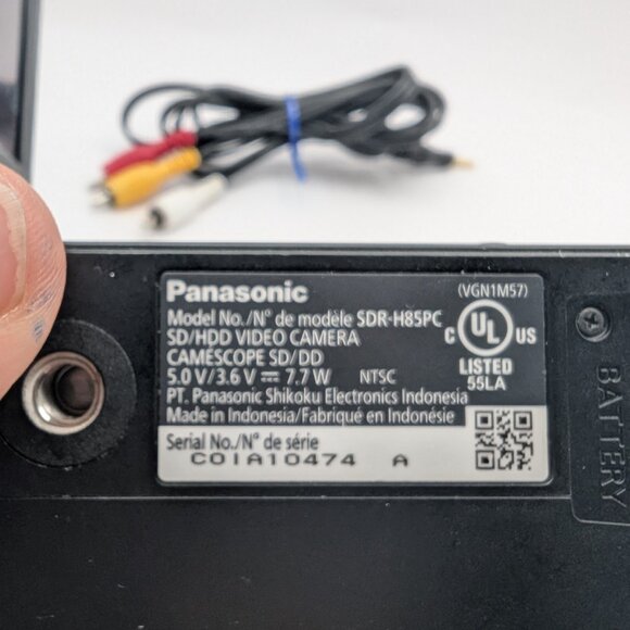 Panasonic SDR-H85 PC 80GB HDD Digital Video Camcorder 78x Optical Zoom - TESTED - Picture 7 of 8